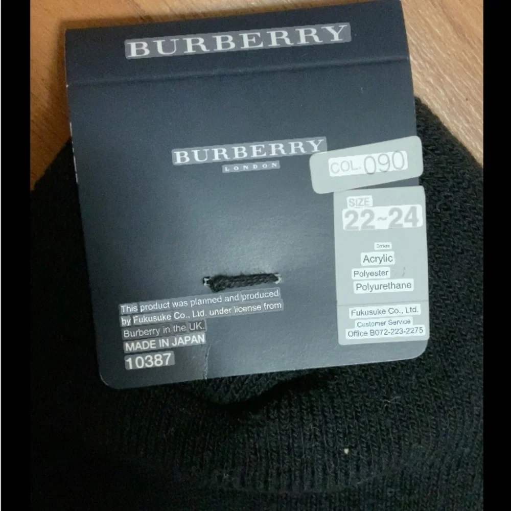 Authentic Burberry Socks with Cushioned Sole